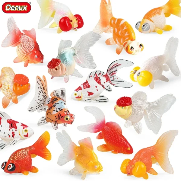 Oenux New Ocean Animals Simulation Clown Fish Goldfish Sea Life Model Action Figures PVC Miniature Decoration Education Kids Toy Oenux New Ocean Animals Simulation Clown Fish Goldfish Sea Life Model Action Figures PVC Miniature Decoration Education Kids Toy - Image 1