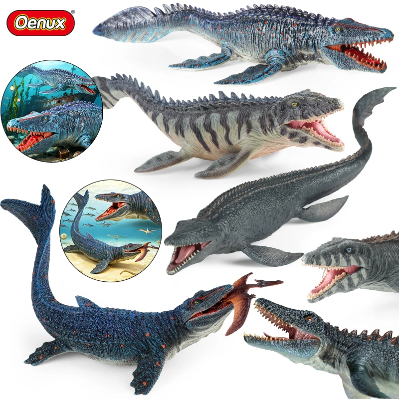 Oenux New Sealife Animals Model Prehistoric Mosasaurus Liopleurodon Kronosaurus Action Figures Solid PVC Collection Toy Kid Gift Oenux New Sealife Animals Model Prehistoric Mosasaurus Liopleurodon Kronosaurus Action Figures Solid PVC Collection Toy Kid Gift - Image 1