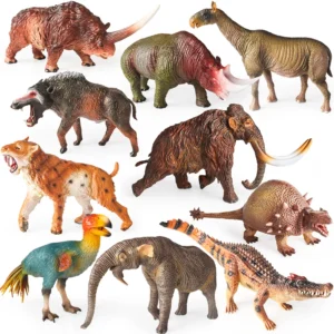 Oenux Prehistoric Wild Animals Doedicurus Armadillo Doedicurus Sabretooth Model Action Figures PVC Collection Toy Kid Gift