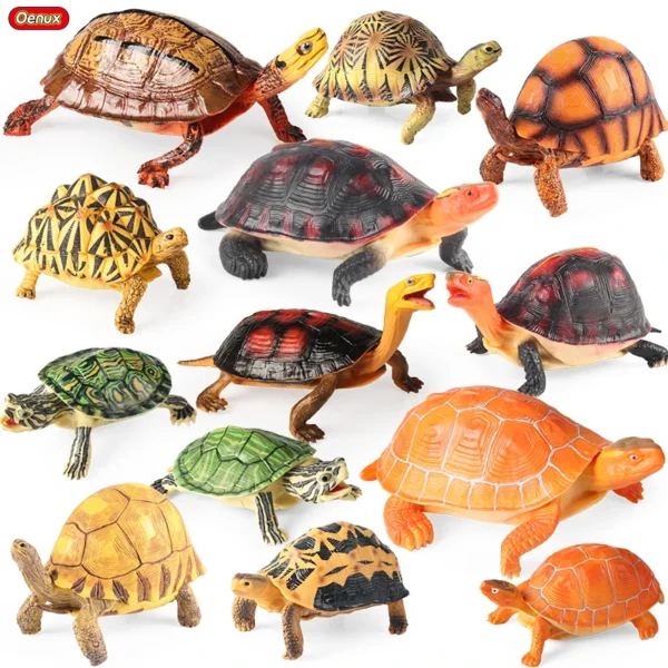 Oenux Sea Life Animals Model Leatherback Tortoise Turtle Growth Cycle Ocean Figurines Action Figures PVC Collection Kid Toy Gift Oenux Sea Life Animals Model Leatherback Tortoise Turtle Growth Cycle Ocean Figurines Action Figures PVC Collection Kid Toy Gift - Image 1