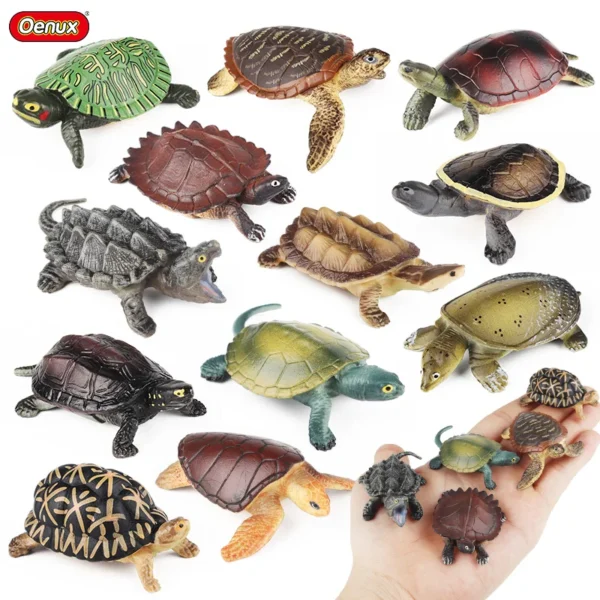 Oenux Sea Life Animals Simulation Mini Leatherback Tortoise Turtle Ocean Model Figurines Action Figures Montessori Kid Toy Gift Oenux Sea Life Animals Simulation Mini Leatherback Tortoise Turtle Ocean Model Figurines Action Figures Montessori Kid Toy Gift - Image 1