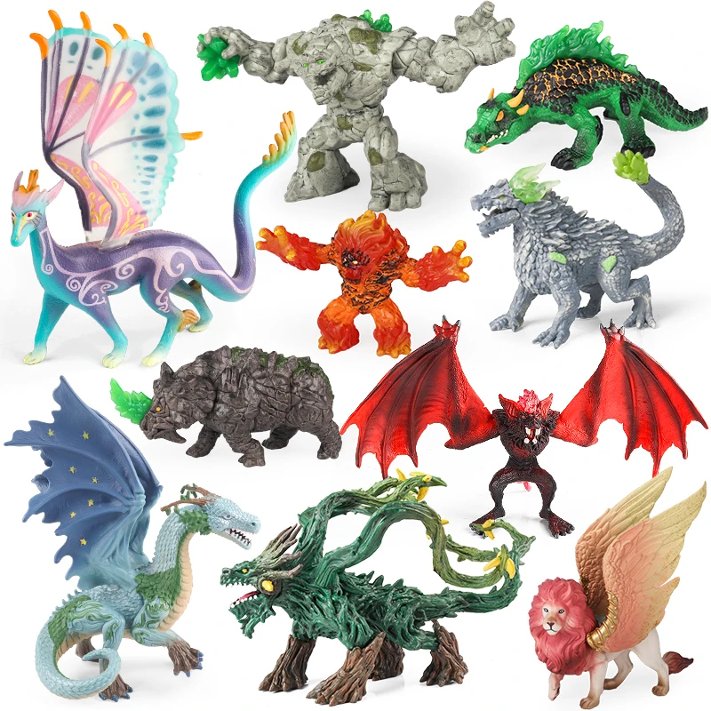 Oenux Simulation Dinosaur Bayala Dragon Tree Monster Bat Demon Basilisk Animal Model Action Figures Pvc Collection Kid Toy Gift Oenux Simulation Dinosaur Bayala Dragon Tree Monster Bat Demon Basilisk Animal Model Action Figures Pvc Collection Kid Toy Gift - Image 1