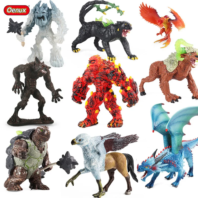 Oenux Simulation Dinosaur Dragon Turtles Fire Bull Orangutan Magma Golem Animal Model Action Figures Pvc Collection Kid Toy Gift Oenux Simulation Dinosaur Dragon Turtles Fire Bull Orangutan Magma Golem Animal Model Action Figures Pvc Collection Kid Toy Gift - Image 1