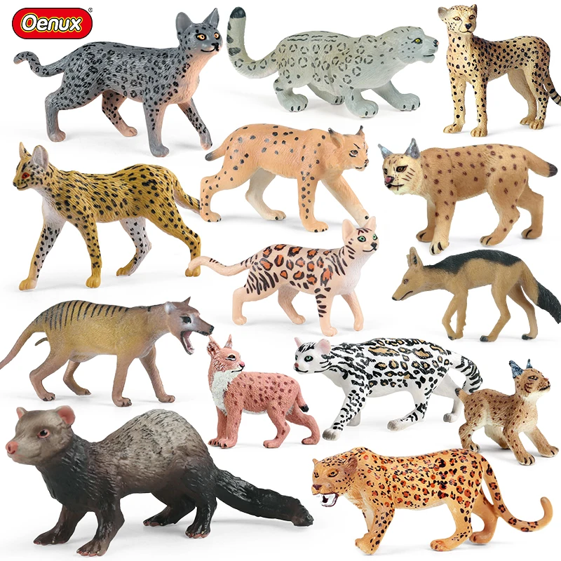 Oenux Simulation Wild Animals Bengalcat Tiger Cat Lynx Caracal Leopard Action Figure Figurines Model Education Miniature Kid Toy Oenux Simulation Wild Animals Bengalcat Tiger Cat Lynx Caracal Leopard Action Figure Figurines Model Education Miniature Kid Toy - Image 1