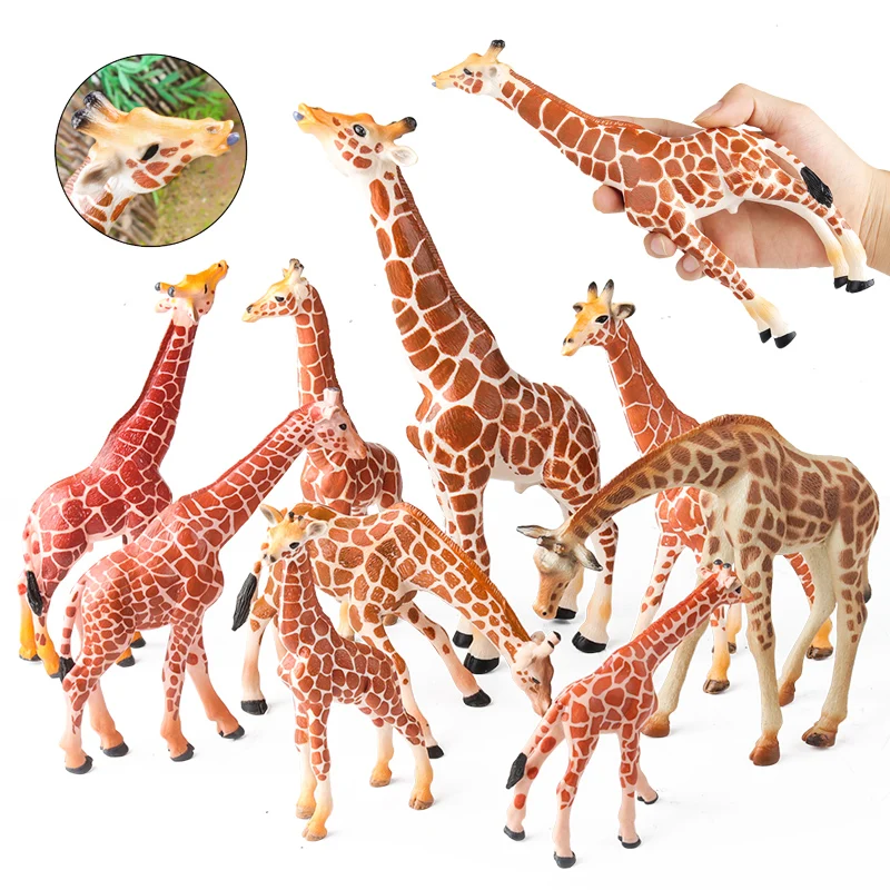 Oenux Zoo Africa Wild Animal Giraffe Simulation Model Action Figures PVC Educational Cute Toy For Kids Oenux Zoo Africa Wild Animal Giraffe Simulation Model Action Figures PVC Educational Cute Toy For Kids - Image 1
