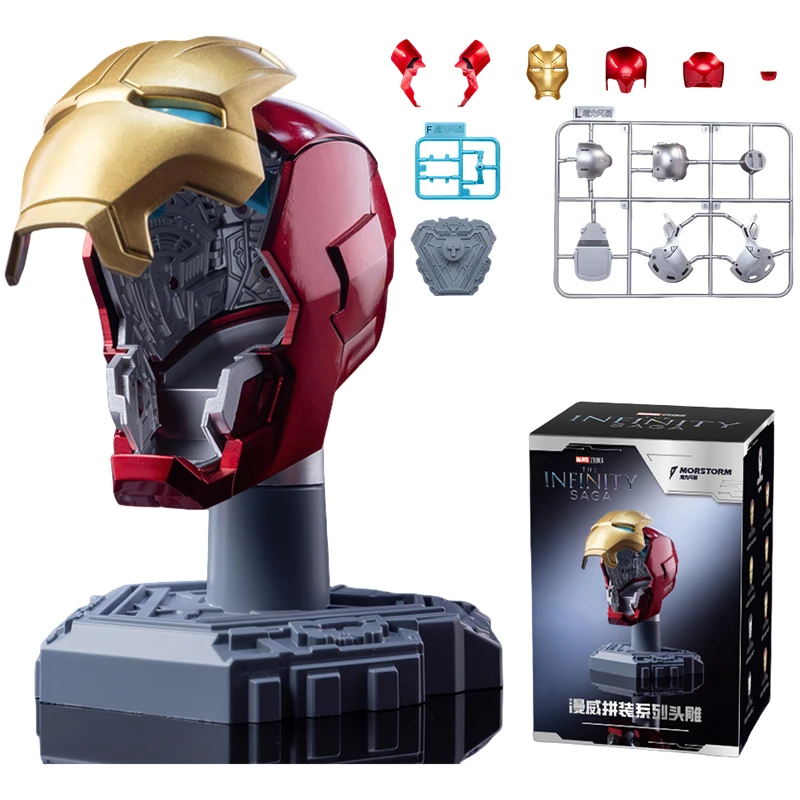 Original Iron Man Helmet Mask 9 Styles War Machine MK16 MK42 MK85 Tony Stark DIY Toys Model Action Figure Assembled Gift Original Iron Man Helmet Mask 9 Styles War Machine MK16 MK42 MK85 Tony Stark DIY Toys Model Action Figure Assembled Gift - Image 1