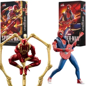 Original ZDTDS Spider Man Figure Iron SPIDER PUNK SUIT Scarlet Spider 2099 Miles Marvel Action Figure Joint Movable Model Toy