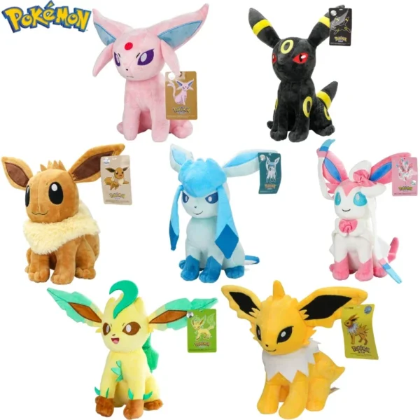 Oringinal Kawaii Pokemon Umbreon Sylveon Espeon Soft Plush Toys Cute Anime Eevee Jolteon Glaceon Sylveon Stuffed Peluche Dolls Oringinal Kawaii Pokemon Umbreon Sylveon Espeon Soft Plush Toys Cute Anime Eevee Jolteon Glaceon Sylveon Stuffed Peluche Dolls - Image 1
