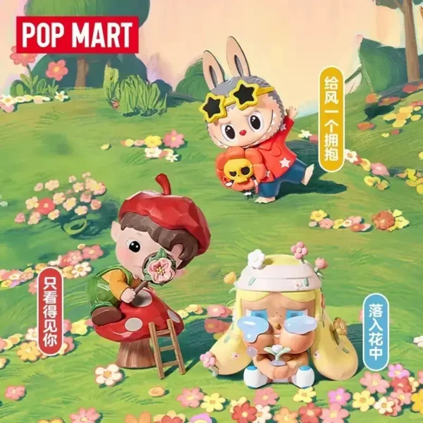 POPMART Hand In Hand Series Blind Box Toys Kawaii Anime Action Figure Cartoon Model Home Decor Desktop Dolls Girls Gift - Image 1