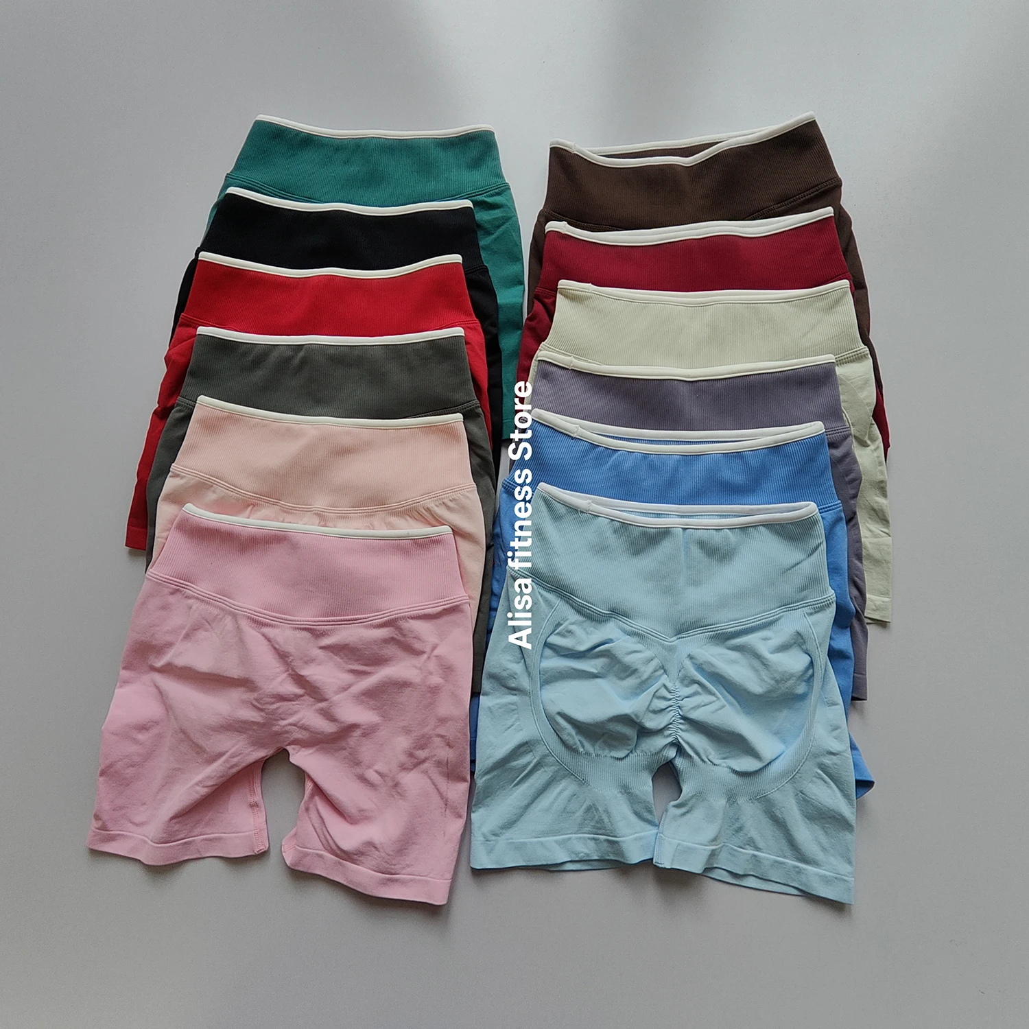 Peach Hip Lifting Sports Shorts Women High Waist Yoga Shorts Tight-fitting Slimming Running Quick-Dry Three Point Short Pants Peach Hip Lifting Sports Shorts Women High Waist Yoga Shorts Tight-fitting Slimming Running Quick-Dry Three Point Short Pants - Image 1