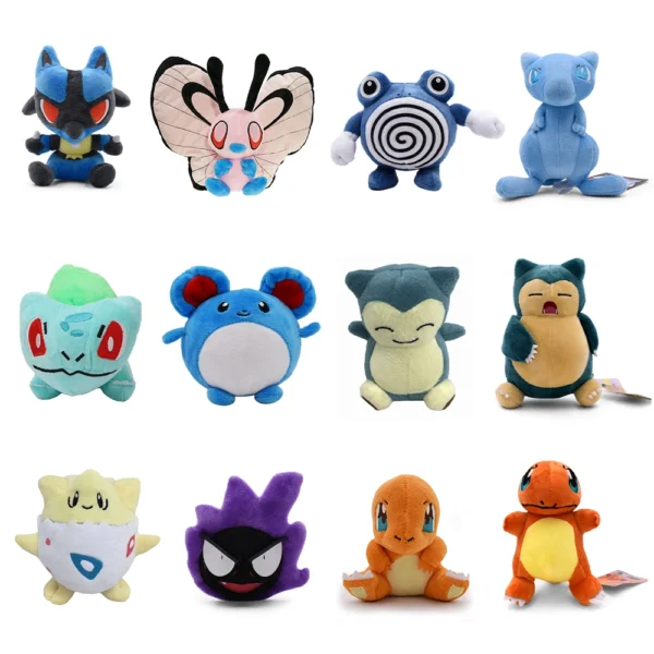Poliwhirl Charmander Charmander Togepi Snorlax Snorlax Marill Gyarados Gastly Butterfree Plush Toys Stuffed Collection Doll Poliwhirl Charmander Charmander Togepi Snorlax Snorlax Marill Gyarados Gastly Butterfree Plush Toys Stuffed Collection Doll - Image 1