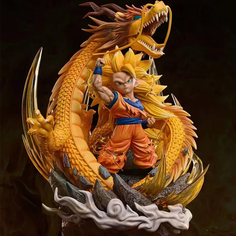 Q Version Dragon Ball Z Figure Ssj3 Goku Action Figures Dragon Fist Explosion 14CM PVC GK Statue Collectible Model Toys Q Version Dragon Ball Z Figure Ssj3 Goku Action Figures Dragon Fist Explosion 14CM PVC GK Statue Collectible Model Toys - Image 1