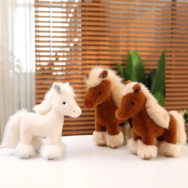 Real Life Horse Plush Dolls Stuffed Animal High Quality Super Realistic Pony Plush Toys Classic Birthday Gift For Children Real Life Horse Plush Dolls Stuffed Animal High Quality Super Realistic Pony Plush Toys Classic Birthday Gift For Children - Image 1