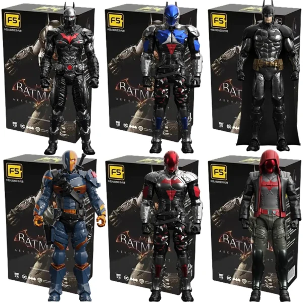 Rouno Original Batman Arkham Knight Deathstroke Red Hood Blocks Bricks Action Figure Building DIY Toys Model Doll Kids for Toys - Image 1