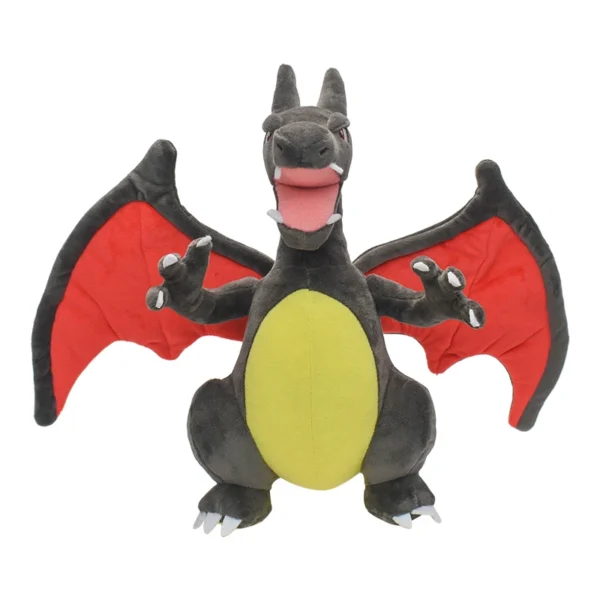 Shiny Charizard Plush Toy 9" Stuffed Doll, Collectible Cartoons for Boys Girls Gift,Gray - Image 1
