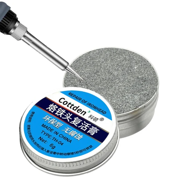 Soldering Tip Tinner Cleaner, Lead Free Oxidation Cleaning Paste, Refresher Tip Tinner Flux, Soldering Tip Cleaning - Image 1
