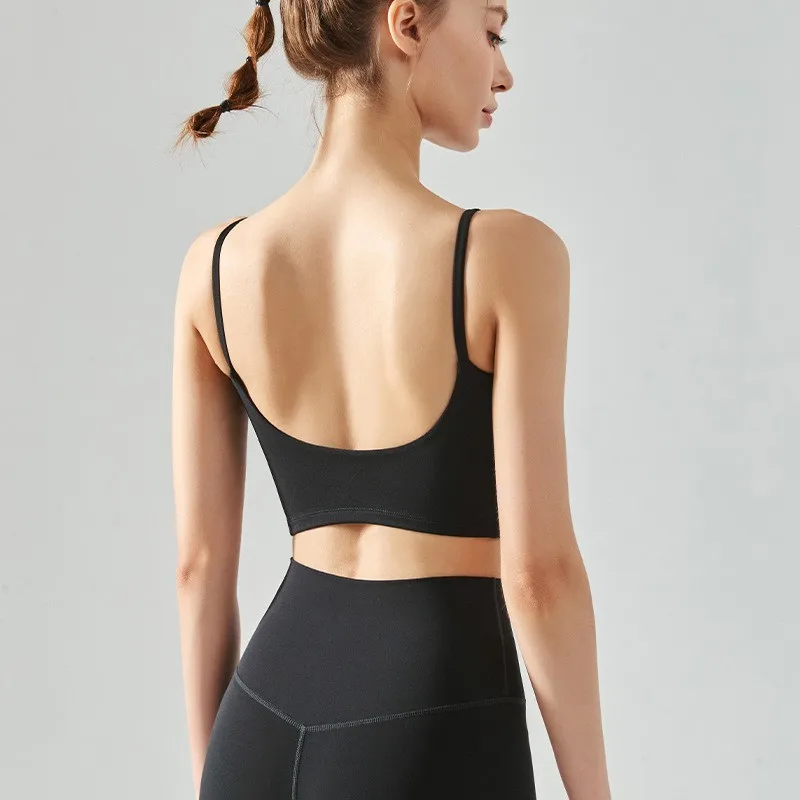 Sports Bra Top for Women, Push Up, Fixed Padded, Push Up Tops, Fitness Vest, Running, Gym Bra, Yoga, Breathable Sports Underwear Sports Bra Top for Women, Push Up, Fixed Padded, Push Up Tops, Fitness Vest, Running, Gym Bra, Yoga, Breathable Sports Underwear - Image 1