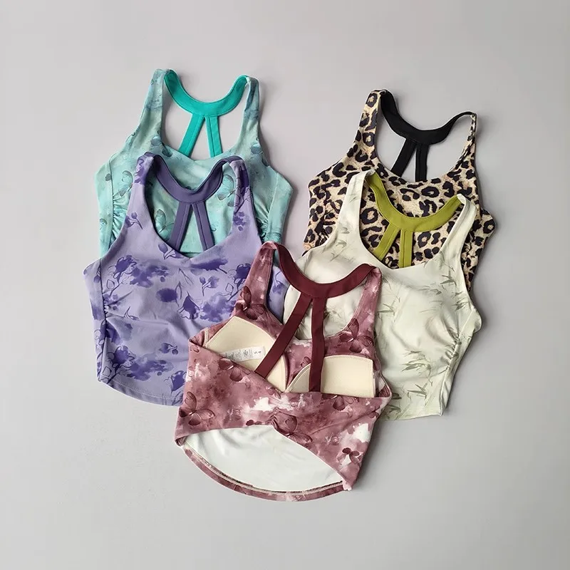 Sports Bra for Women Gym Vest Yoga Beauty Black Printing Running Sports Bra Fitness Yoga Crop Top Underwear Sexy Sport Bra Top Sports Bra for Women Gym Vest Yoga Beauty Black Printing Running Sports Bra Fitness Yoga Crop Top Underwear Sexy Sport Bra Top - Image 1