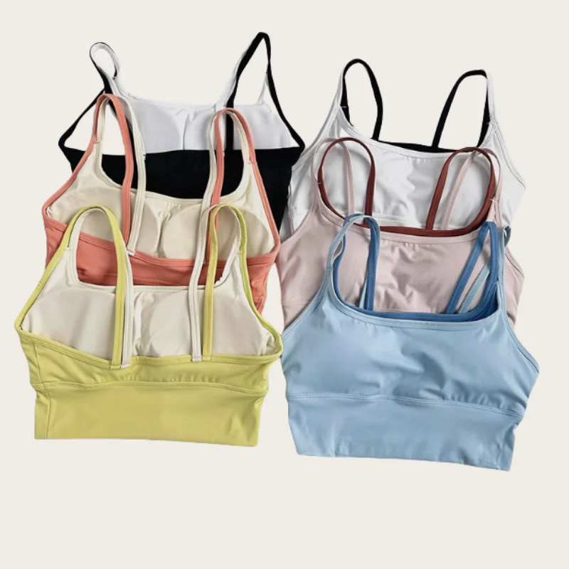 Sports Lingerie Yoga Bra Suspenders for Women Professional Training Shock-proof Vest Gathering Fitness Slim Fit and Wear Outside Sports Lingerie Yoga Bra Suspenders for Women Professional Training Shock-proof Vest Gathering Fitness Slim Fit and Wear Outside - Image 1