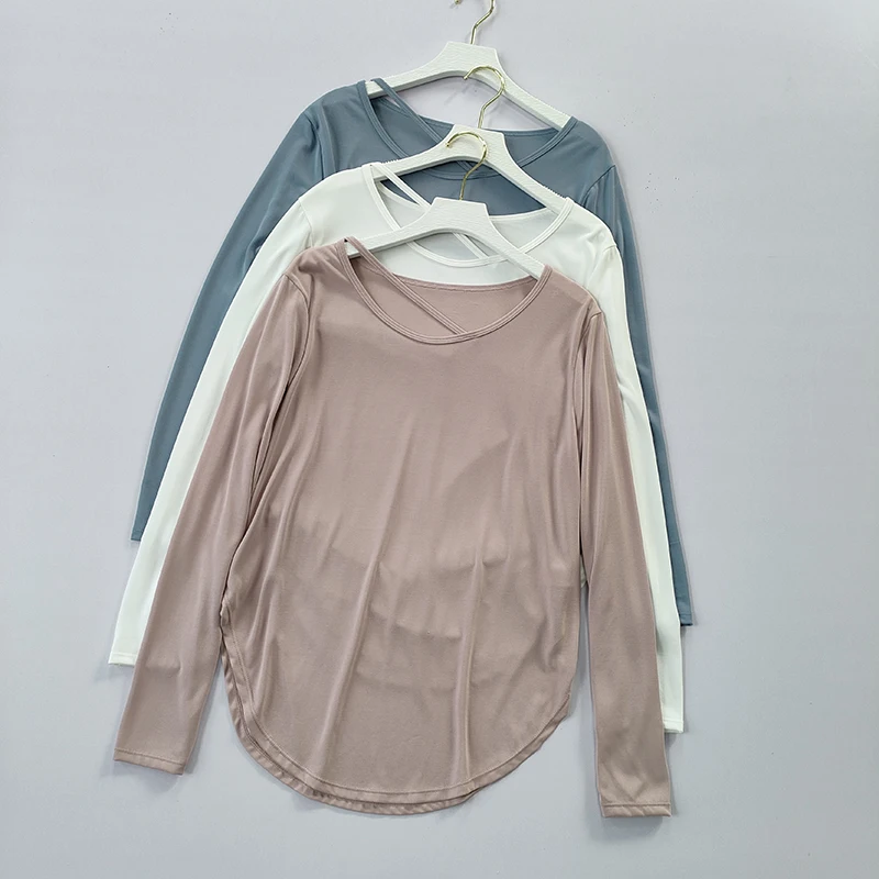 Sports Top Women's Loose Running Blouse Quick Drying Large Casual Breathable Sweat Wicking Yoga Suit Long Sleeve Shirt Sports Top Women's Loose Running Blouse Quick Drying Large Casual Breathable Sweat Wicking Yoga Suit Long Sleeve Shirt - Image 1