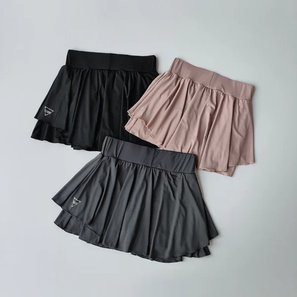Sports skirt fake two-piece running skirt womensummer quick drying hip covering light proof breathable tennis Yoga skirt pants Sports skirt fake two-piece running skirt womensummer quick drying hip covering light proof breathable tennis Yoga skirt pants - Image 1