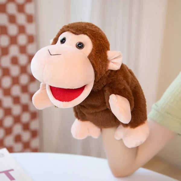 Stuffed Plush Animals Toys Hand Finger Story Puppet Kawaii Dolls Educational Baby Toys Lion Elephant Bunny Monkey Children GIft Stuffed Plush Animals Toys Hand Finger Story Puppet Kawaii Dolls Educational Baby Toys Lion Elephant Bunny Monkey Children GIft - Image 1