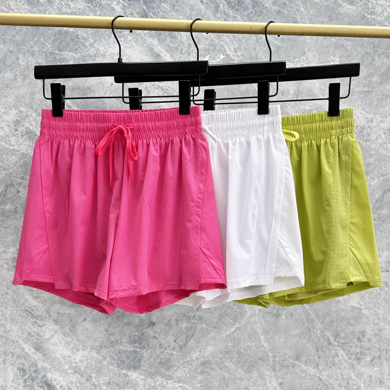 Summer Women's High Running Yoga Shorts Control Running Shorts 2 in 1 Leisure Short Pants Cycling Shorts Sports Shorts Summer Women's High Running Yoga Shorts Control Running Shorts 2 in 1 Leisure Short Pants Cycling Shorts Sports Shorts - Image 1