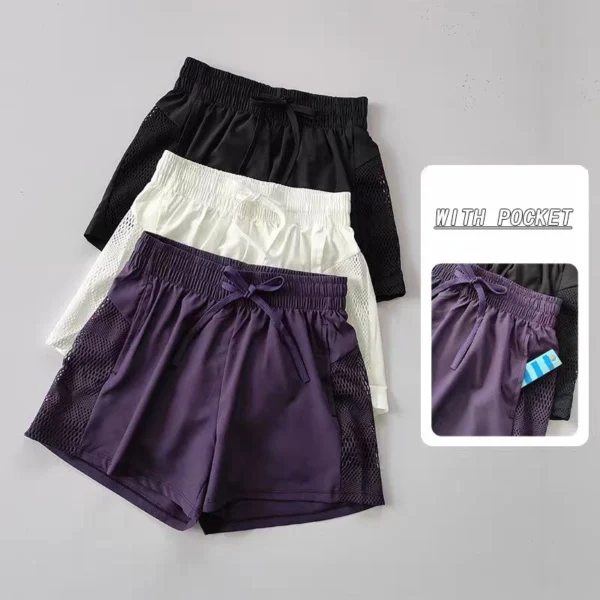 Summer Yoga Shorts Casual Running Shorts Women Jogging Fitness Gym 2 in 1 Workout Shorts Quick Drying Breathable Sports Shorts Summer Yoga Shorts Casual Running Shorts Women Jogging Fitness Gym 2 in 1 Workout Shorts Quick Drying Breathable Sports Shorts - Image 1