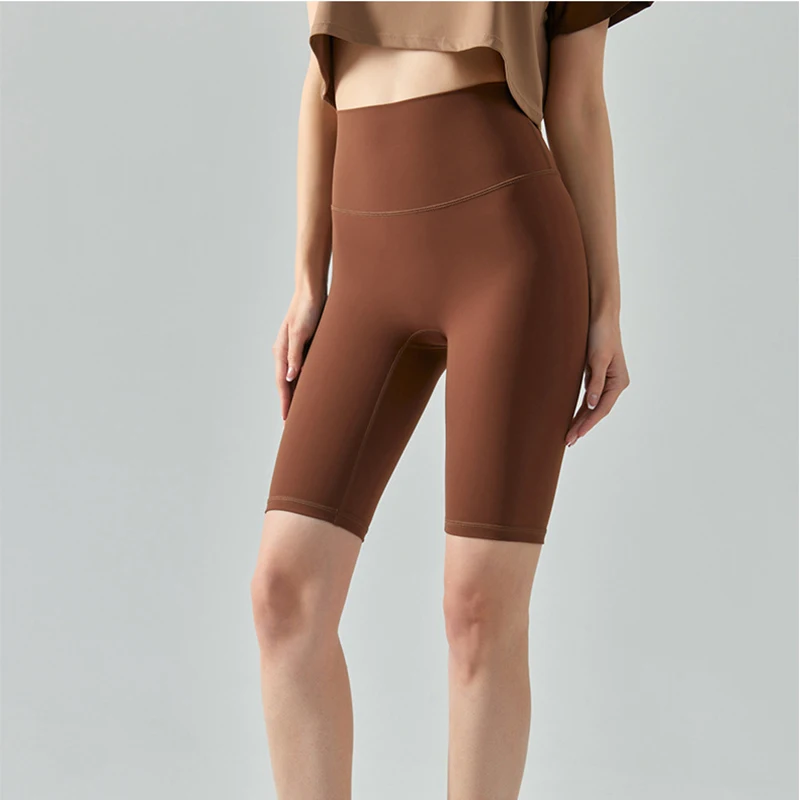 Summer Yoga Sports Shorts Women's Tight Cycling Shorts Naked Breathable Running Shorts High Waist Quick Dry Fitness Shorts Summer Yoga Sports Shorts Women's Tight Cycling Shorts Naked Breathable Running Shorts High Waist Quick Dry Fitness Shorts - Image 1