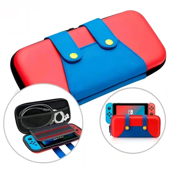 Switch Travel Case Compatible with Nintendo Switch/OLED Cute Portable Switch Carrying Case 10 Game Holders for Mario Cover Switch Travel Case Compatible with Nintendo Switch/OLED Cute Portable Switch Carrying Case 10 Game Holders for Mario Cover - Image 1