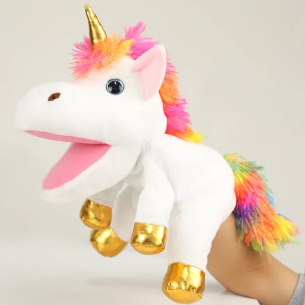 The Mouth Can Move Unicorn Hand Puppets Plush Toys Pony Dolls Parent Child Games Kindergarten Early Childhood Education Roleplay The Mouth Can Move Unicorn Hand Puppets Plush Toys Pony Dolls Parent Child Games Kindergarten Early Childhood Education Roleplay - Image 1