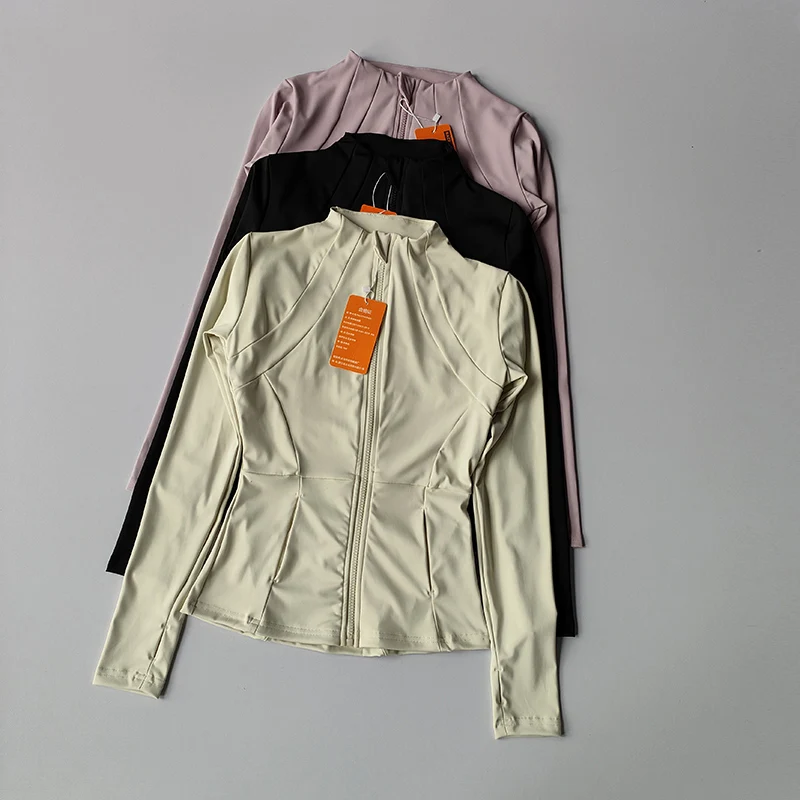 Women Sports Jacket Zip Fitness Yoga Shirt Workout Running Coats Warm Gym Long Sleeve Top Cardigan Slim Tight Jacket Activewear Women Sports Jacket Zip Fitness Yoga Shirt Workout Running Coats Warm Gym Long Sleeve Top Cardigan Slim Tight Jacket Activewear - Image 1