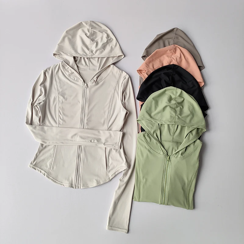 Women Yoga Jacket Long Sleeve Sports Tops Zip Fitness Shirt Winter Warm Hoodie Gym Top Activewear Running Coats Workout Clothes Women Yoga Jacket Long Sleeve Sports Tops Zip Fitness Shirt Winter Warm Hoodie Gym Top Activewear Running Coats Workout Clothes - Image 1