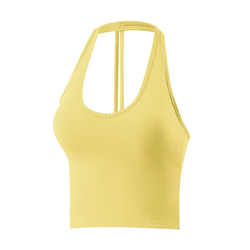 Women's Breathable Sports Bra Pads Hanging Neck Push Up Bra Sexy Beauty Back Sport Vest Yoga Tank Top Fitness Gym Workout Top Women's Breathable Sports Bra Pads Hanging Neck Push Up Bra Sexy Beauty Back Sport Vest Yoga Tank Top Fitness Gym Workout Top - Image 1
