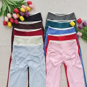 Women's Seamless Yoga Leggings Middle Waist Push-Up Fitness Running Pants High Elastic Hip Lift Pilates Gym Sport Leggings