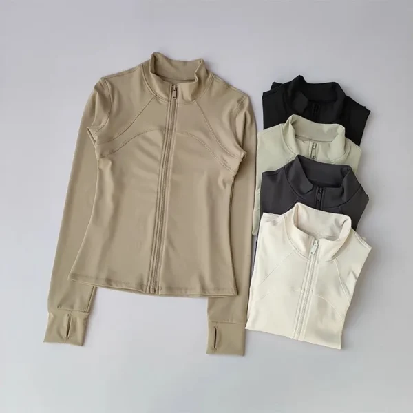 Women's Sports jackets Quick-drying Long Sleeve Sports Jacket Running Training Coat Fitness Top Gym Jacket Workout Sweatshirt - Image 1