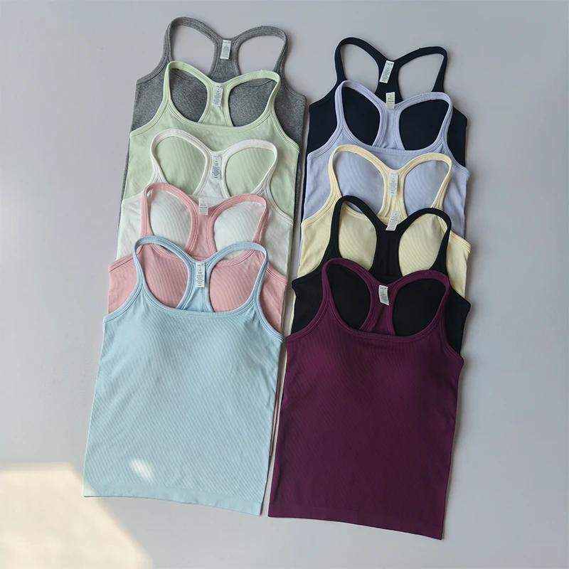 Yoga Suit Sports Underwear Women Shockproof Gathering Fitness Small Suspender I-shaped Slim Running Outside Wearing Pilates Vest Yoga Suit Sports Underwear Women Shockproof Gathering Fitness Small Suspender I-shaped Slim Running Outside Wearing Pilates Vest - Image 1