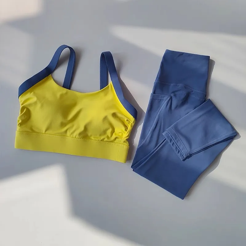 Yoga Suit for Women High-end 2PCS Yoga Set Workout Sets Sportswear Gym Clothing Fitness Suit Bras and Leggings Sports Suits Yoga Suit for Women High-end 2PCS Yoga Set Workout Sets Sportswear Gym Clothing Fitness Suit Bras and Leggings Sports Suits - Image 1