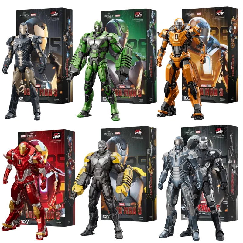 ZD Toys Iron Man MK36 Peacemaker MK25 Striker MK26 Gamma MK2 War Machine MK15 Sneaky Act Sneaky Action Figure Collections Gift ZD Toys Iron Man MK36 Peacemaker MK25 Striker MK26 Gamma MK2 War Machine MK15 Sneaky Act Sneaky Action Figure Collections Gift - Image 1