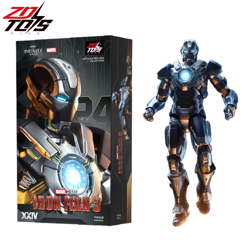 ZDTDS Original Iron Man MK24 Tank Mark24 Action Figure 1/10 Marvel Legend Joint Movable Avengers Tony Stark Toy Model Gift ZDTDS Original Iron Man MK24 Tank Mark24 Action Figure 1/10 Marvel Legend Joint Movable Avengers Tony Stark Toy Model Gift - Image 1