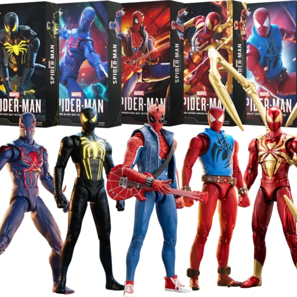 ZDTDS Original Spider Man Iron SPIDER PUNK SUIT Scarlet Spider 2099 Miles ADVANCED SUIT 1/10 Marvel Action Figure Model Toy Gift ZDTDS Original Spider Man Iron SPIDER PUNK SUIT Scarlet Spider 2099 Miles ADVANCED SUIT 1/10 Marvel Action Figure Model Toy Gift - Image 1