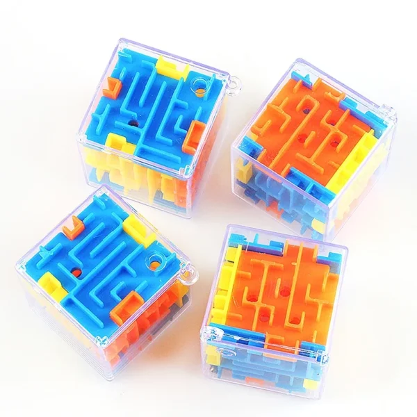 mini 3D Maze Magic Cube Six-sided Transparent Puzzle Speed Cube Rolling Ball Cubes Maze Toys For Children Stress Reliever Toys mini 3D Maze Magic Cube Six-sided Transparent Puzzle Speed Cube Rolling Ball Cubes Maze Toys For Children Stress Reliever Toys - Image 1