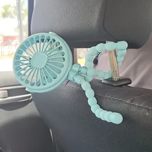 Multi Functional Student Baby Stroller Portable USB Rechargeable Lithium Battery Octopus Mini Fan