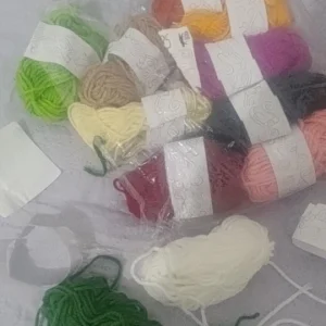12pcs Multicolor Yarn Knitting Supplies , Crochet Craft For Crocheting And Knitting Yarn Starter Kit For Beginners