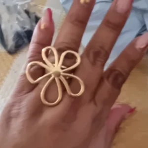 Stainless Steel Hollow Flower Open Rings for Women Trendy Aesthetic Wedding Couple Ring Femme Jewelry Accessories Gift anillos