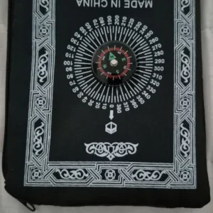Prayer Rug Polyester Portable Braided Mats Simply Print with Compass In Pouch Travel Home New Style Mat Blanket 100x60cm