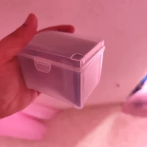2/4PCS Small Semi-Transparent Plastic Cards Cases Folder Matte Flip-Top Jewelry Box Accessories Storage Organize Packaging Boxes