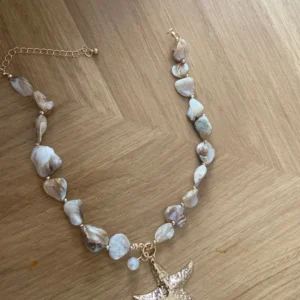 Ingemark Bohemian Irregular Chain Necklace for Women Summer Beach Vacation Starfish Conch Pendant Choker Necklace Y2K Jewelry