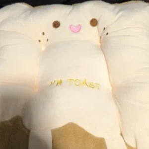 1pc Simulation Bread Toast Cushion Stuffed Memory Foam Pillow Sofa Chair Decor Seat Cushion Cute Student Chair Pad
