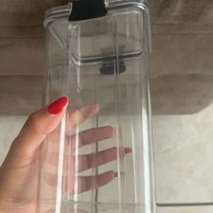 1pc Clear Food Storage Box,Food Storage Container With Lid, Plastic Kitchen And Pantry Organization Canisters